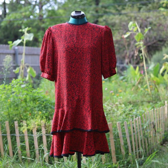 Vintage Laura Henson | abstract print dress - Picture 3 of 12